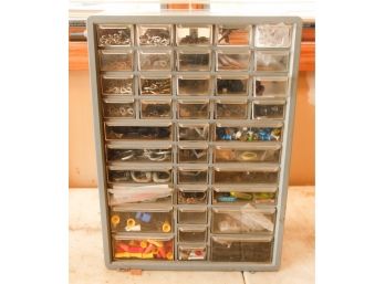 Stack On - 39 Drawer Storage Cabinet - Gray - H17 L12 W5  (G)