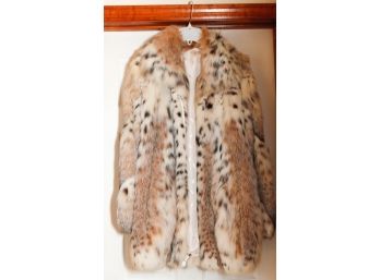 Luxurious Bobcat Lynx Fur Coat Jacket (closet)