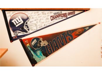Lot Of 6 Assorted Giants Memorabilia - Pennant , Signs, License Plate,  (BR4)