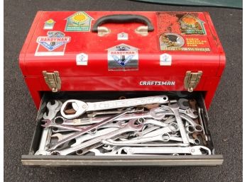 Craftsman Tool Box W/ Assorted Tools Included (G)