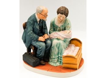 'Cradle Of Love' By Norman Rockwell - Figurine - 1981 (Closet)