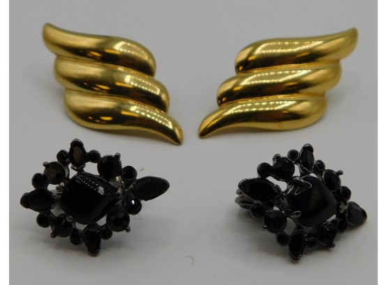 Monet Set Of Two Pairs Of Clip On Earrings