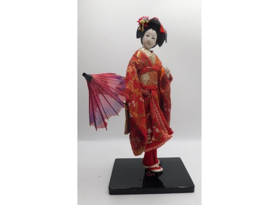 Japanese Geisha Silk Kimono Doll