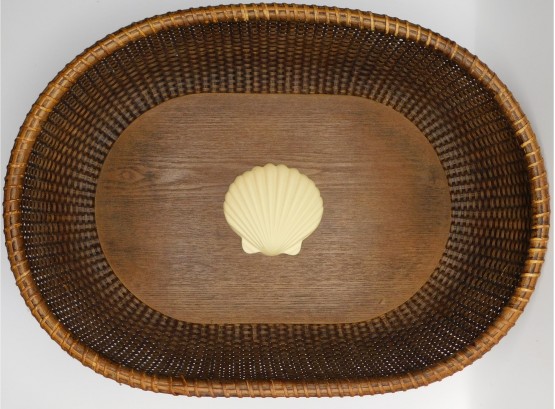 Seashell Wicker Basket