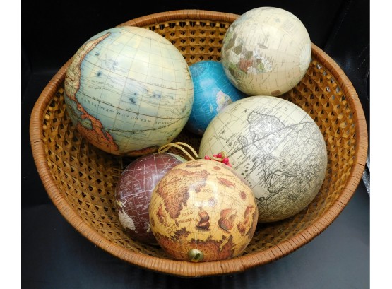 Assorted Lot Of Decorative Globes