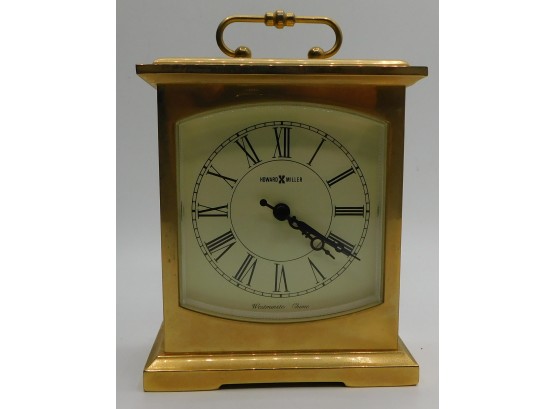Howard Miller Gold West Minster Chime Mantle Clock