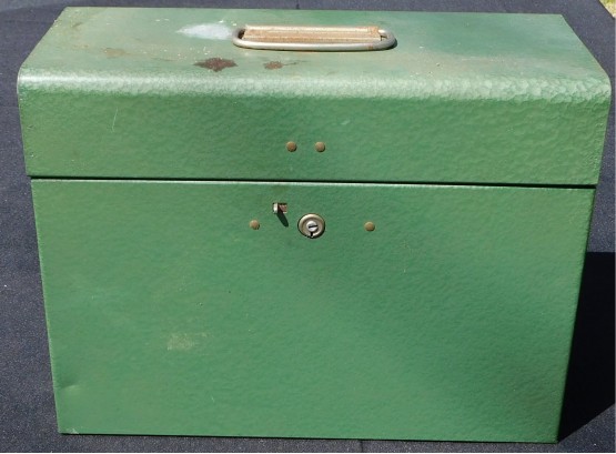 Green Metal Storage Container