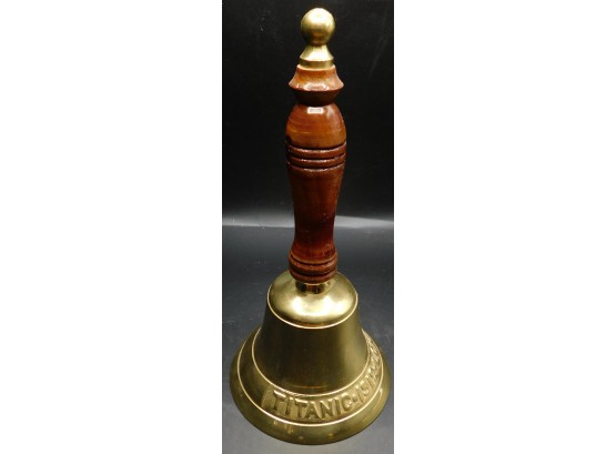 Titanic Brass Bell With Wooden Handle