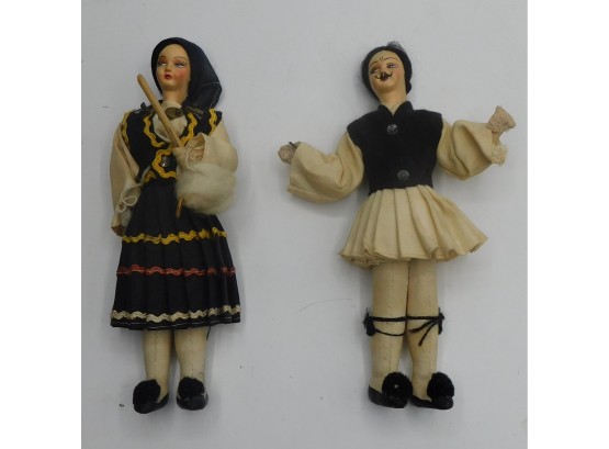 Set Of Two Renaissance Dolls