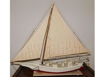 Large Model Ship With Small Boat