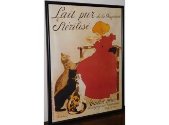 Framed 'Lait Pur De La Vingeanne' Sterilise Poster