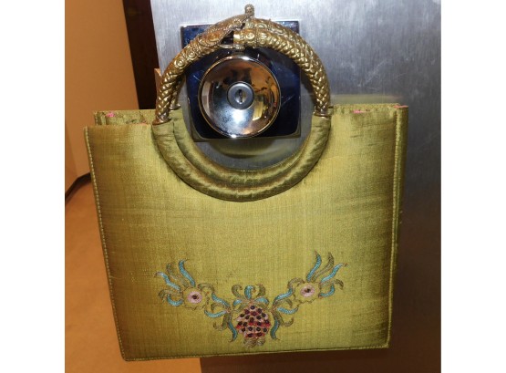 Green Silk Taj Of India Bag Made In India