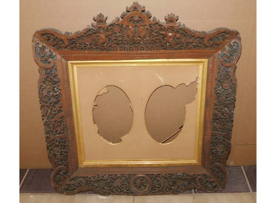 Vintage Ornate Carved Wood Frame