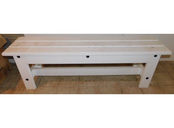 PVC White Bench