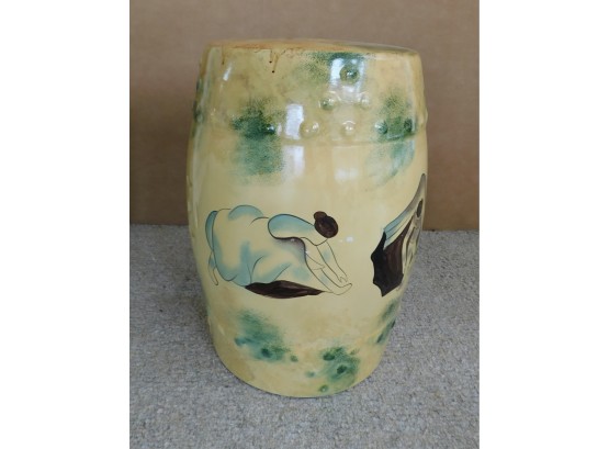 Ceramic Hand Painted Japenese Garden Stool