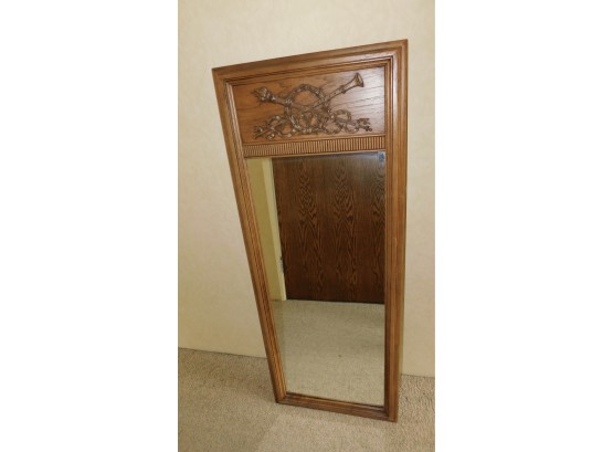 Vintage American Mirror Company Wood Carved Wall Mirror