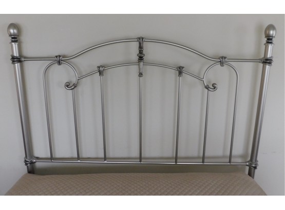 Brushed Silver Full Size Headboard