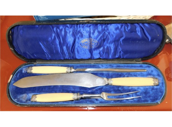 Vintage Thomas Ellin & Co Sheffield Vulcan Cutlery Set With Case