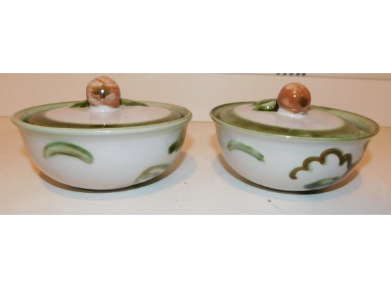Pair Of Harvest Pear 5 INCH Dish/baker Taylor Louisville Ceramic Stoneware