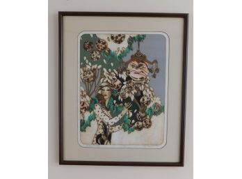 Sidney Schatzky Signed Lithograph Framed 5/25 The Snowball Tree