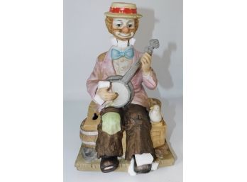 Vintage Melody In Motion Dorkside Willie Hand Painted Porcelain Figurine Battery Operated With Box