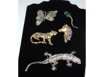 Assorted Lot Of Costume Jewelry Pins
