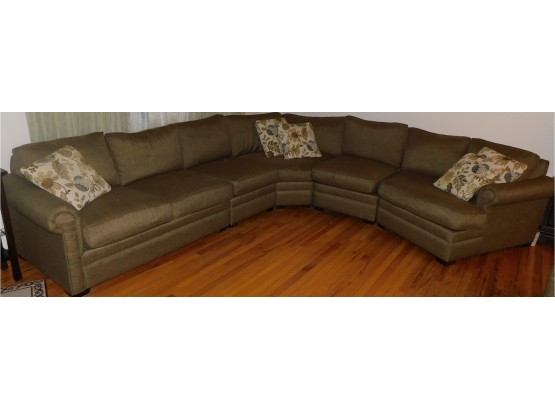 Stanley's Craftmaster Interlocking Sectional Sofa With Ottoman (Model 0113800)