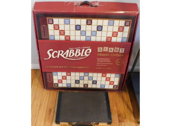 Pair Of Games - Giant Deluxe Scrabble And Backgammon Set