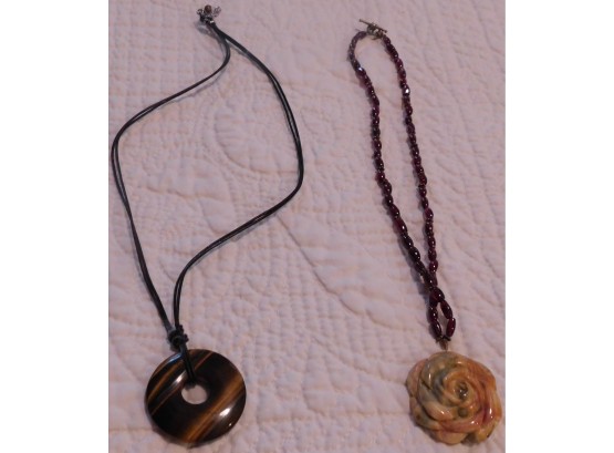Pair Of Necklaces With Pendants
