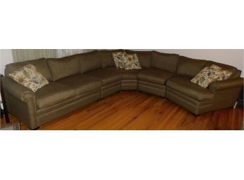 Stanley's Craftmaster Interlocking Sectional Sofa With Ottoman (Model 0113800)