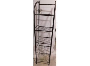 Tall Wire Metal Storage Shelf - 5 Shelves