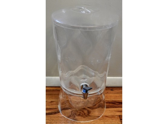 Bubble Beverage Dispenser - 3 Gallon Round Clear Plastic Punch Jar