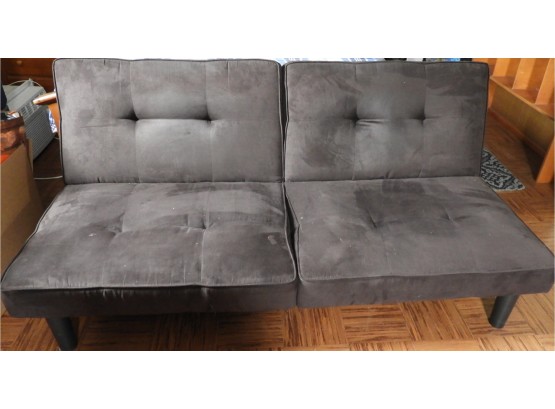 Micro-fiber Gray Futon Sofa/bed