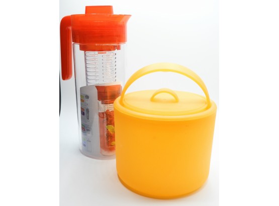 Plastic Ice Bucket & 'today By Prime' Infusion Pitcher