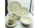 Vintage Pfaltzgraff  Stoneware 'tea Rose' Dish Assorted Dish Set