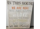 'In This House' Canvas Wall Decor