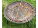 Round Metal Fire Pit With Lid