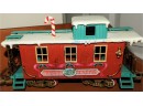Express Line Battery Operated Christmas Train With Tracks & Villagers