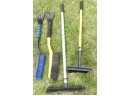 Assorted Snow Shovels And Car Snow Brush/ice Scrapers - 7 Pieces