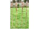 Set Of 4 Authentic Tiki Bamboo Torches