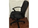 Black Adjustable Desk Chair On Wheels