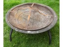 Round Metal Fire Pit With Lid