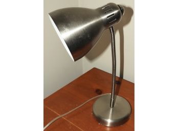 Flexible Silver Desk Lamp