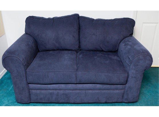 Ashley Furniture - Love Seat - Navy Blue - L62' X H34' X D36'