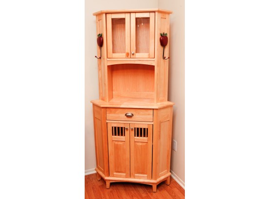 Lovely Wooden Corner Storage Cabinet - L34' X H70' X D10.5'