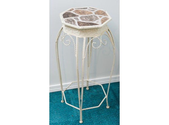 Lovely Metal Plant Stand - L11.5' X H28' X D11.5'