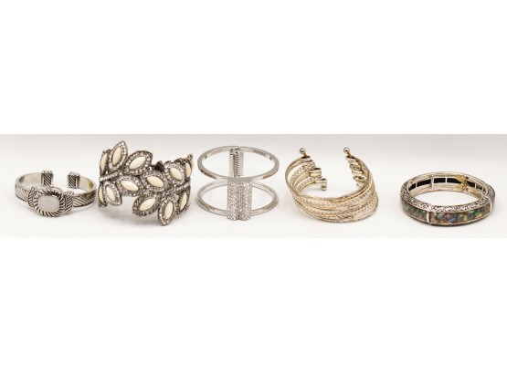 Lot Of 5 Beautiful Bracelets - Costume Jewelry