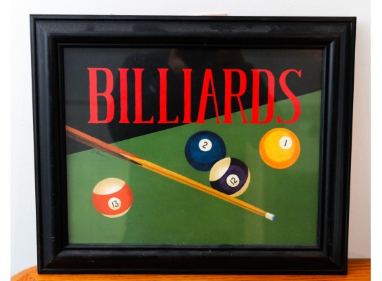 Billiards - Home Decor - Print - L17' X H14.5