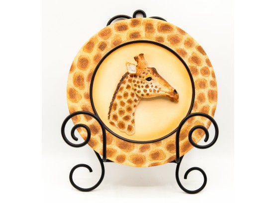 Charming Decorative Giraffe Dish W/ Stand Included
