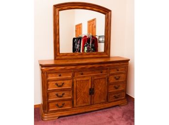 Wooden Dresser With Mirror - L70' X H75' X D18'